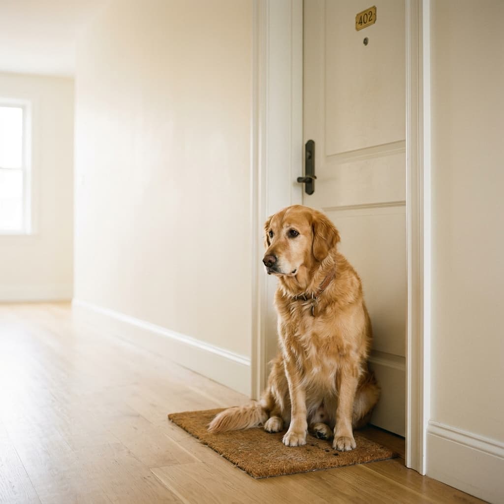 Pies szczeka jak zostaje sam w bloku – co robić, żeby sąsiedzi nie wezwali administracji?